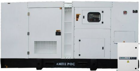 АМПЕРОС АД-520-Т400 в кожухе с АВР